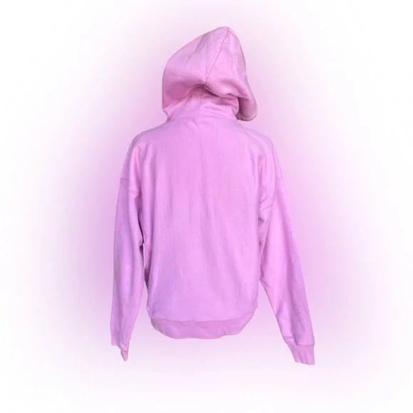 Vintage Champion Reverse Weave Hoodie Sweatshirt Size Medium Bubble Gum Pink - Picture 3 of 7